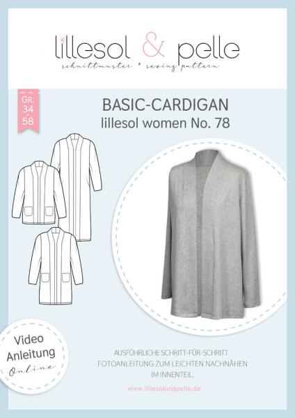 Lillesol & Pelle - Schnittmuster Basic Cardigan